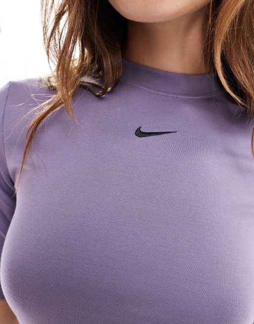 Nike Essentials midi dress in purple | ASOS