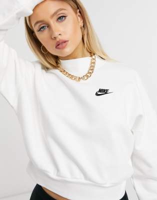 women's nike mock neck sweatshirt