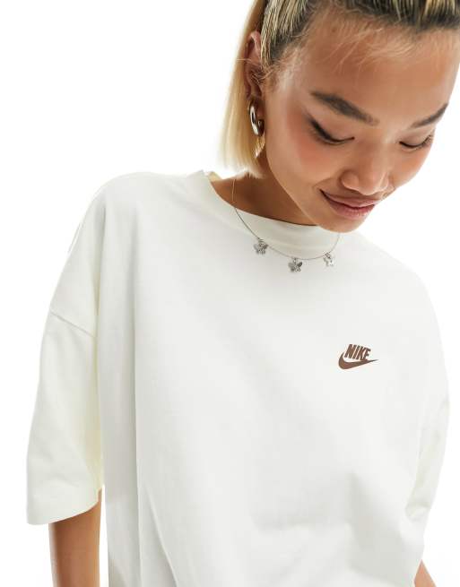 Nike Performance TEE YOGA - Print T-shirt - light silver/black 