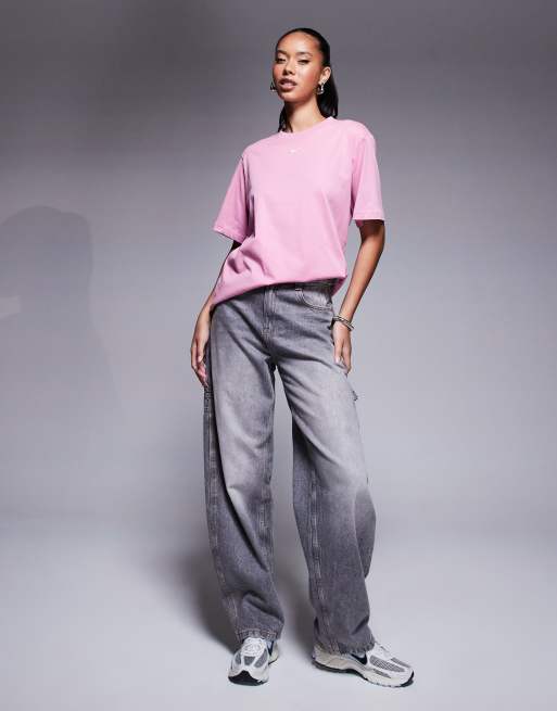 Nike Essentials oversized T-shirt in pink | ASOS