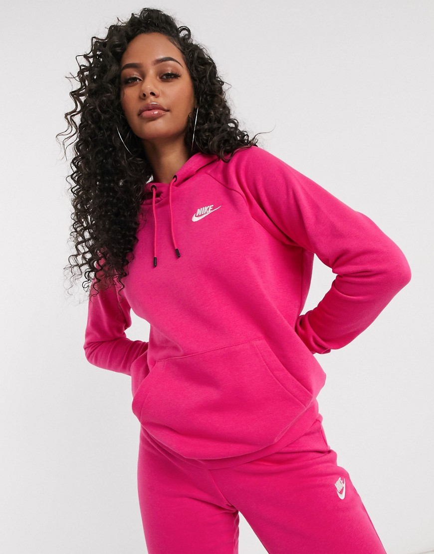Nike – Essentials – Rosa huvtröja