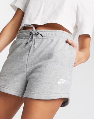 nike essential shorts grey