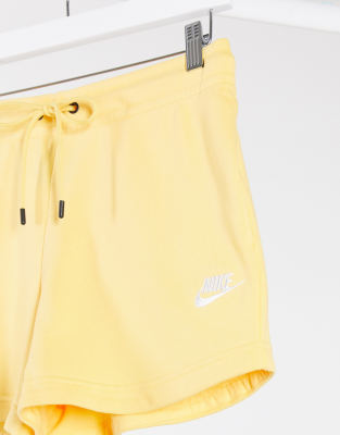 nike essential shorts yellow