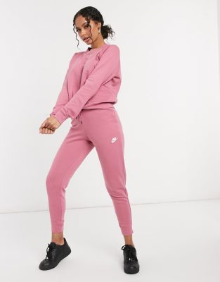 pink tracksuit nike