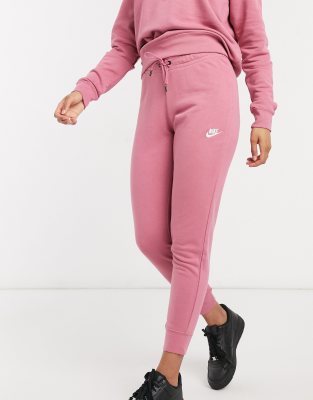 nike essential joggers pink