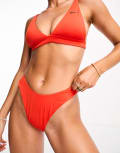 [Nike Swimming] Nike Essentials sling bikini bottoms in red XL RED