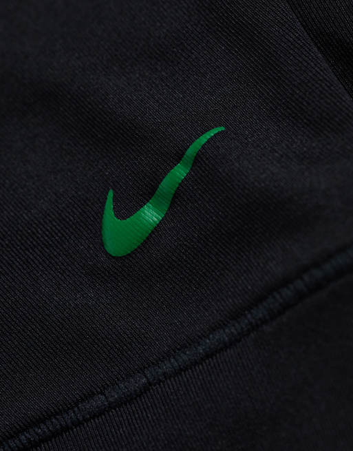 Nike - Essentials - Sorte lange boksershorts i mikrofiber med linning i brun/orange/grøn i pakke med 3 par, 2 af 3