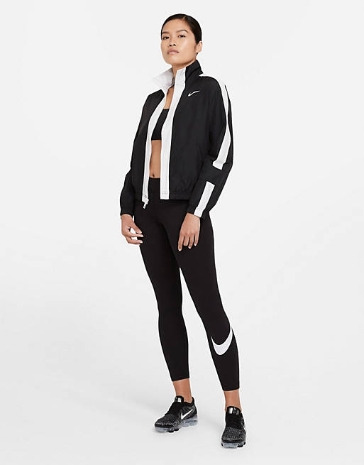 Nike Essentials Swoosh leggings in black | ASOS
