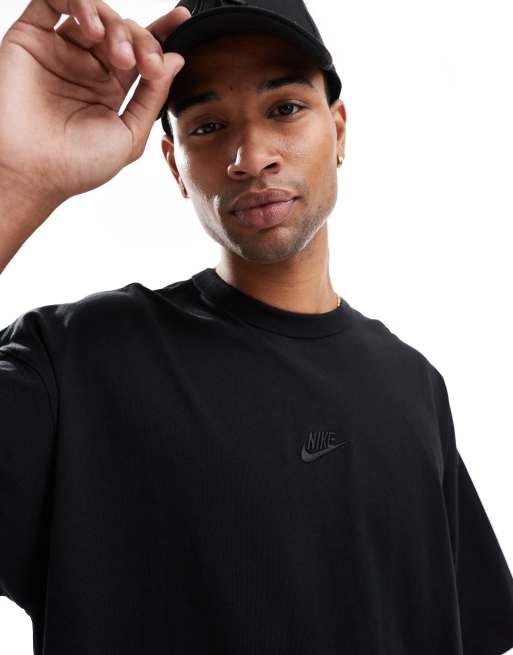 Nike - Essentials - T-shirt oversize épais de qualité supérieure - Noir, 2 de 4