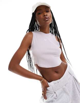 Nike Nike Essentials tank top in light grey
