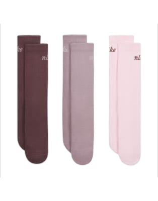 Nike Everyday 3 Pack Crew Socks In Multi