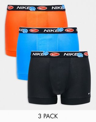 Nike 3 pack Everyday Cotton Stretch trunks in multi - ASOS Price Checker