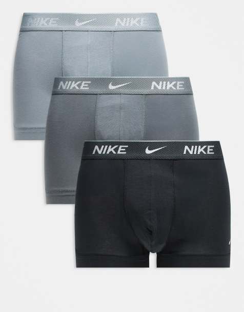 Nike - Everyday Cotton Stretch - Confezione da 3 boxer aderenti nero/grigio - view 1