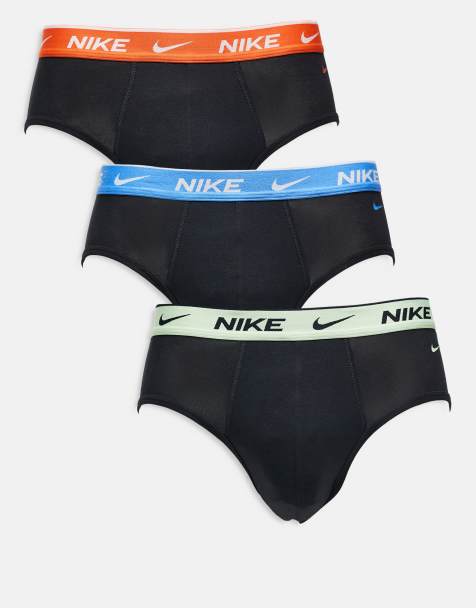 Nike - Everyday Cotton Stretch - Lot de 3 slips à taille basse contrastante - Noir - view 1