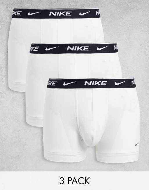 Nike - Everyday Cotton Stretch - Set van 3 boxershorts in wit
