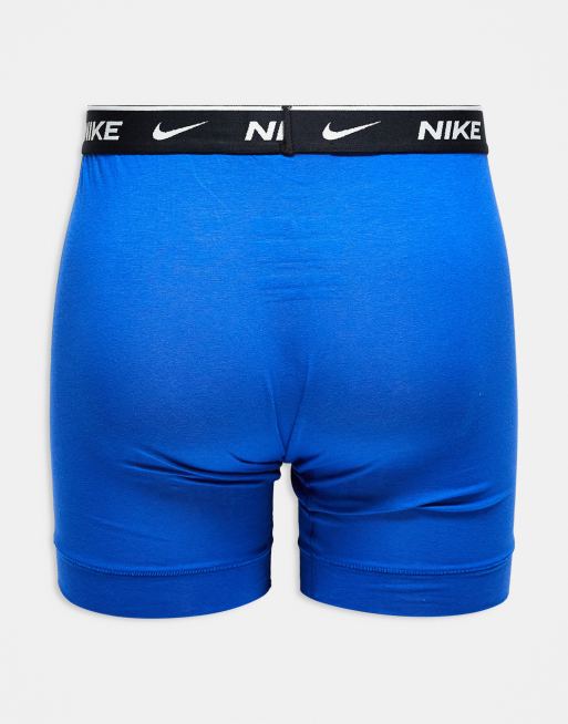 Nike - Everyday - Cotton Stretch - Set van 3 boxershorts in zwart en blauw, 3 van 3