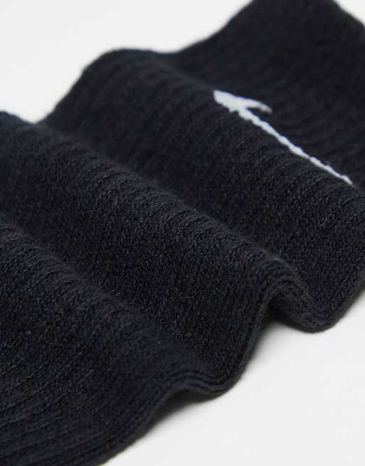 Nike Everyday Cushion Plus 6 pack logo socks in black