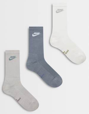 Nike Everyday Elevated 3 pack crew sock in multi