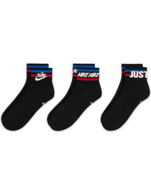 Nike Nike Everyday Essential 3 pack ankle socks in black