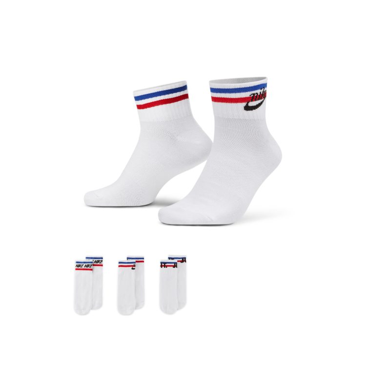 Red and blue nike socks on sale