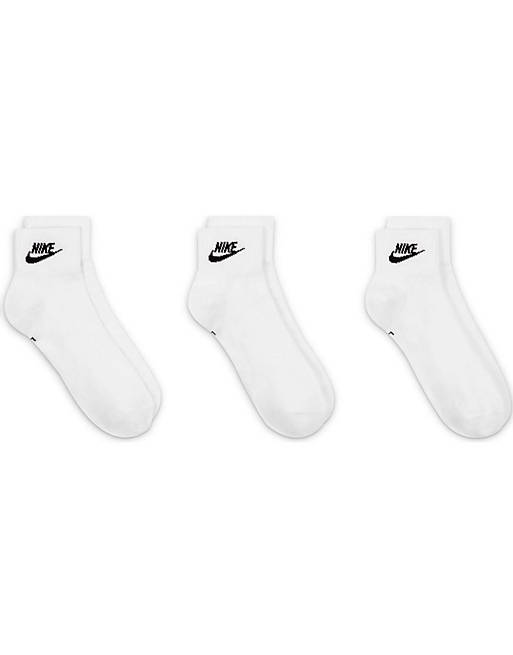 Nike Everyday Essential 3 pack ankle socks in white