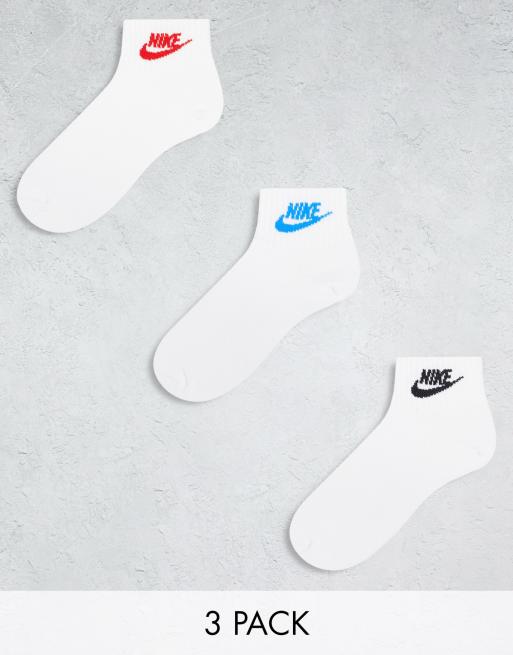 Nike Everyday Essential 3 pack ankle socks in white