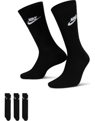 Nike Everyday Essential 3 pack socks in black