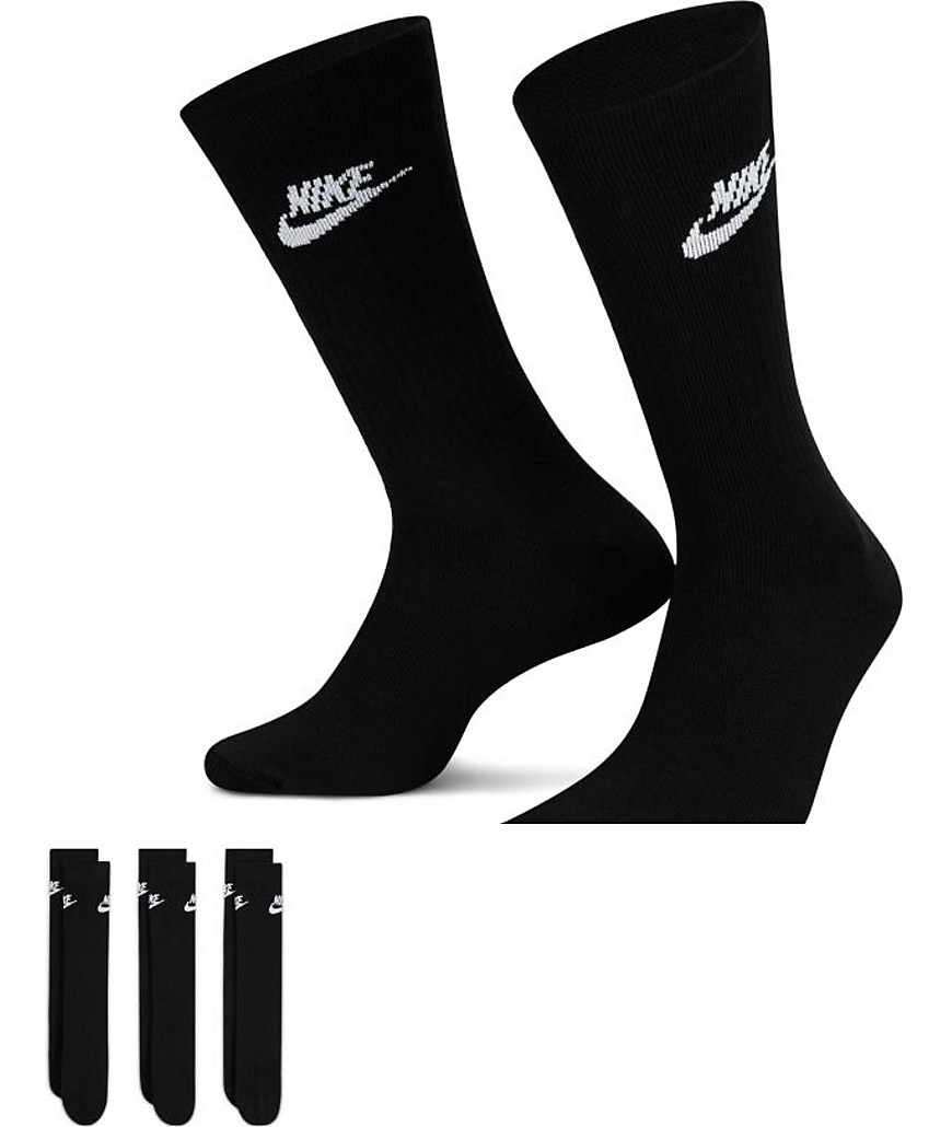Nike Everyday Essential 3 pack socks in black