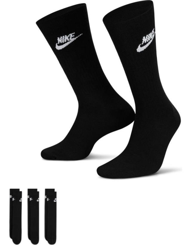 Nike - everyday essential 3 pack socks in black