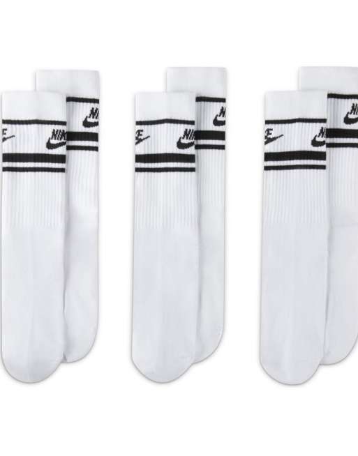 Nike Everyday Essential 3 pack socks in white/black , 4 of 4