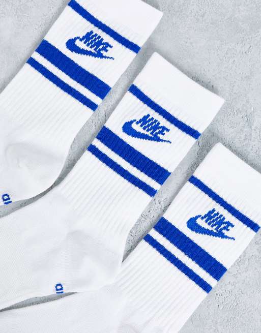 Nike Everyday Essential 3 pack ankle socks in white