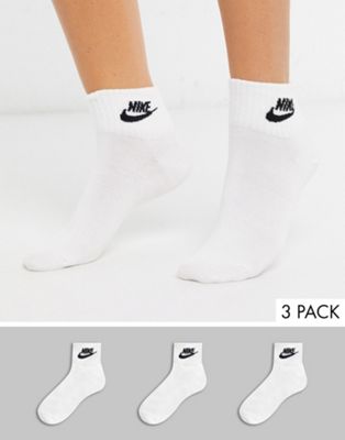 Nike Everyday Essentials 3 pack socks in white | ASOS