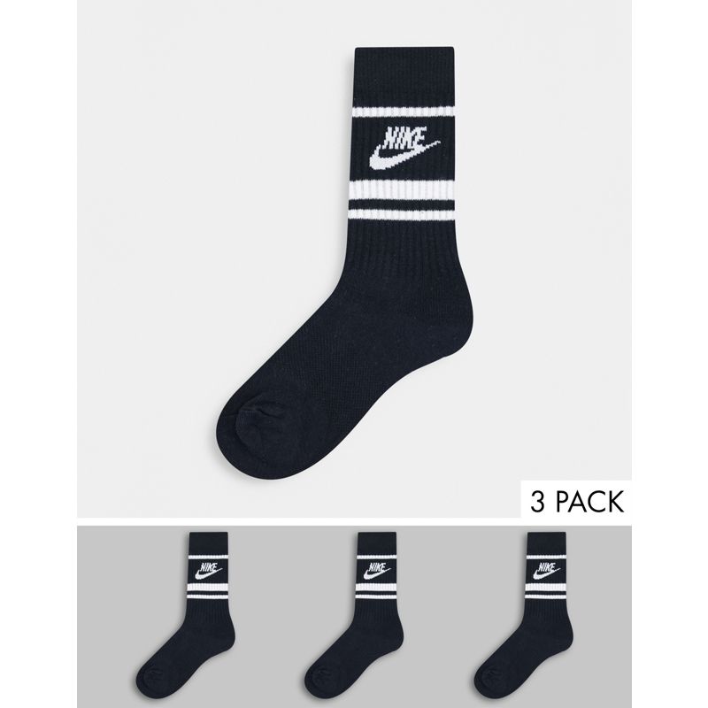 Nike - Everyday Essentials - Confezione da 3 paia di calzini neri