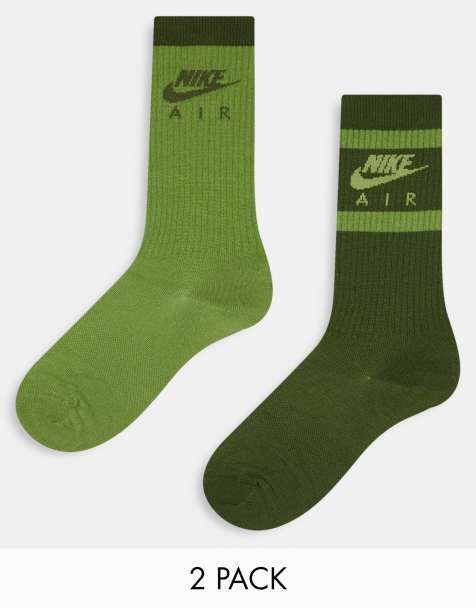 Nike – Everyday – Gröna sportstrumpor, 2-pack - view 1