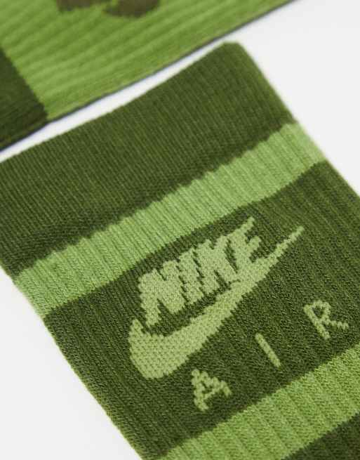 Nike – Everyday – Gröna sportstrumpor, 2-pack, 2 av 4