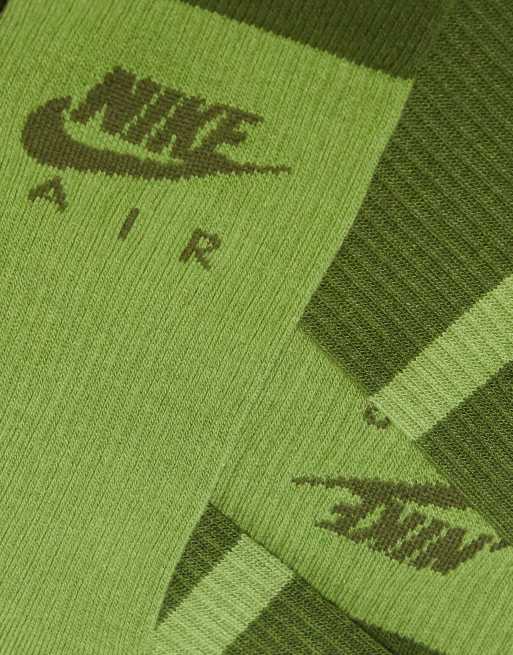 Nike – Everyday – Gröna sportstrumpor, 2-pack, 3 av 4