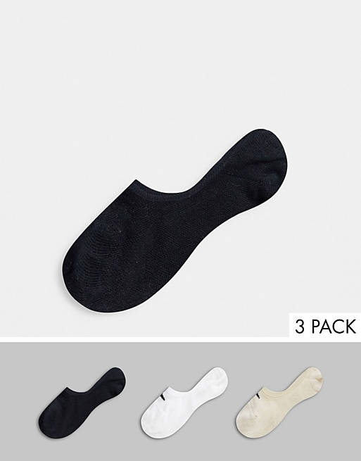 Krachtcel Sportschool Volwassenheid Nike - Everyday Lightweight Footsie - 3 Set van sokken in meerdere kleuren  | ASOS