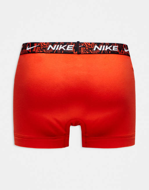 Nike - Everyday - Lot de 3 boxers en coton stretch - Orange, bleu et vert, 2 de 4