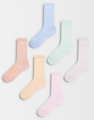Nike - Everyday - Lot de 6 paires de chaussettes - Multicolore