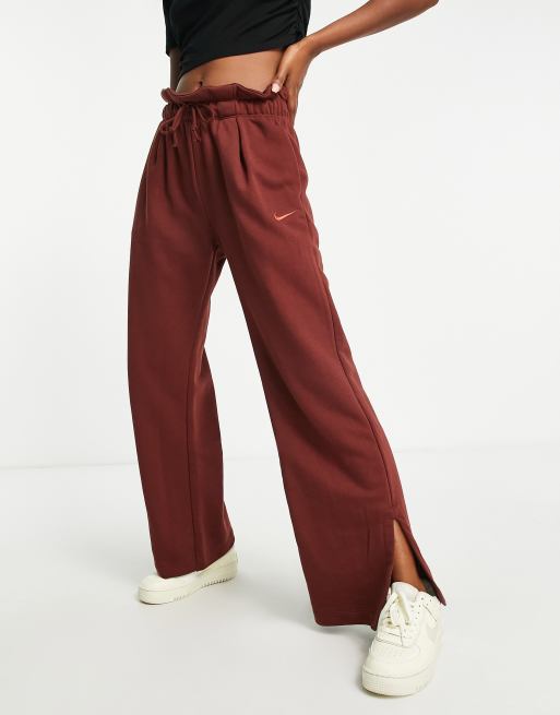 Nike - Pantalon de jogging large en velours côtelé - Marron clair