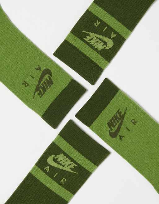 Nike - Everyday - Pakke med 2 par grønne sportssokker, 4 af 4