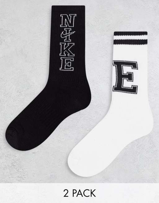 Nike Everyday Plus 2-pack collegiate crew socks in multi