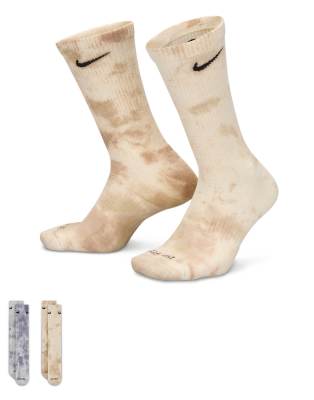 Nike Everyday Plus 2-pack crew socks in gray