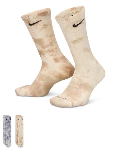 Nike Everyday Plus 2-pack crew socks in gray - view 1