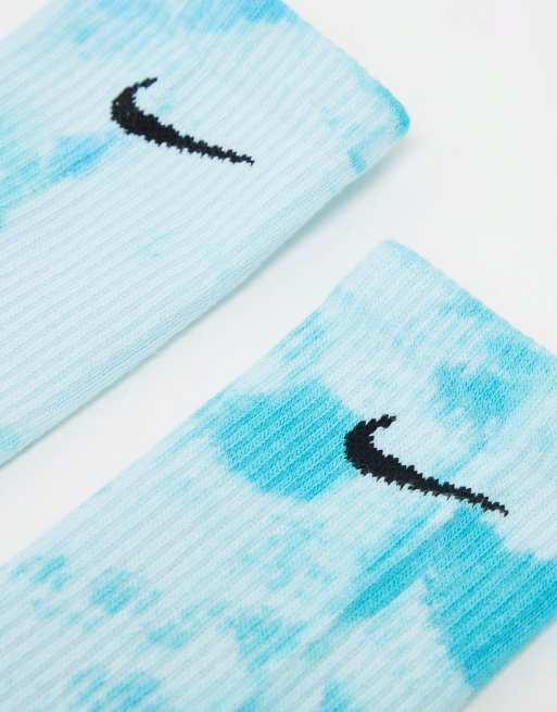 Nike Sky Blue Patterned Crew Socks Football Socks Nike ED PLS CSH Crew (x2) | Foot-Store main image 3