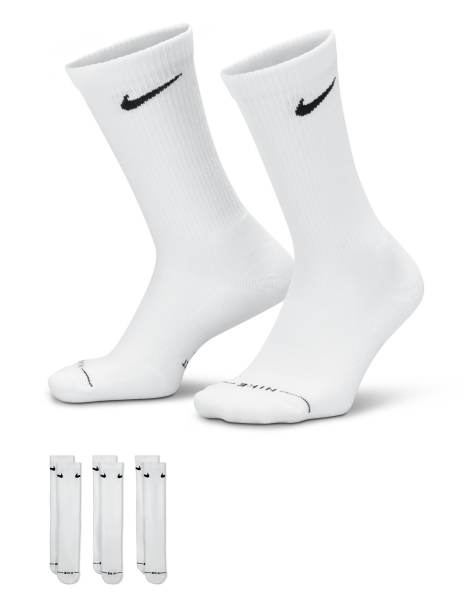 Nike Everyday Plus 3-pack crew socks in white - view 1