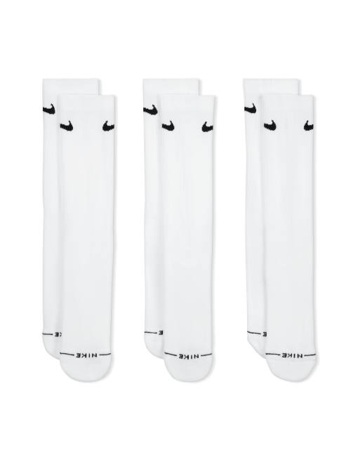 Nike Everyday Plus 3-pack crew socks in white, 2 of 4