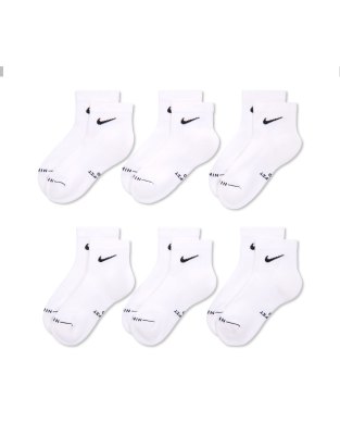 Nike Everyday Elevated Ankle Socks 6 Pack In White