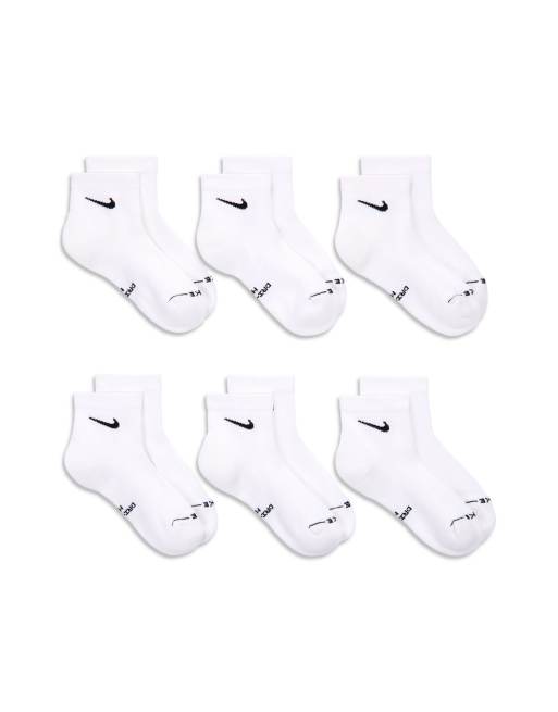 Nike Everyday Plus 6 pack ankle socks in white , 4 of 4