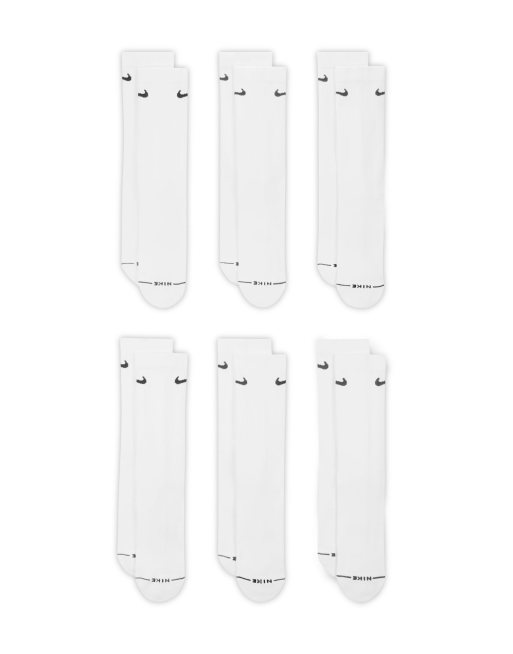 Nike Everyday Plus 6-pack crew socks in white, 2 of 3